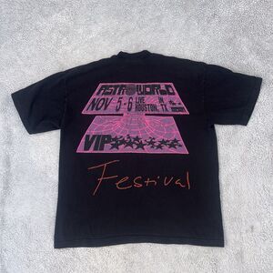 AstroWorld AstroFest Nov 2021 Houston VIP Graphic T Shirt Black One Size XL